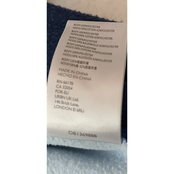 Without Walls Pullover Hoodie Mens Large Fleece Two Toned Blue - Picture 5 of 8